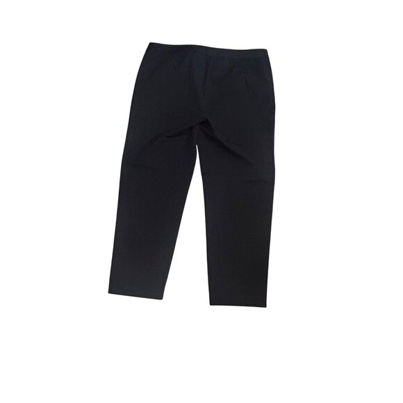 Talbots Womens Signature Black Slim Cropped Pants Size 16 Cotton/Spandex 1859 - Picture 3 of 6